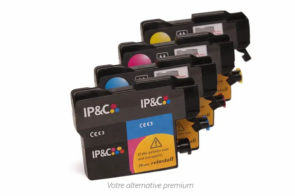 ⬛🟦🟥🟨Kit 4 encres compatibles Brother LC980 / LC985 / LC1100