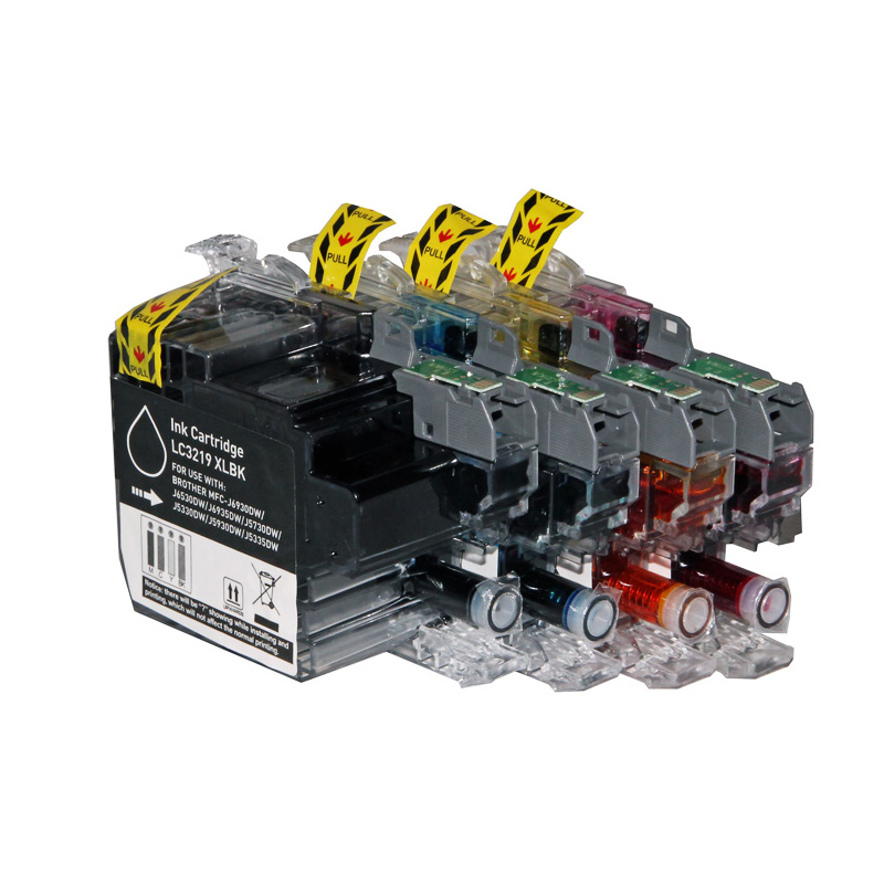 ⬛🟦🟥🟨Kit 4 encres compatibles Brother LC3219XL – BK / C / M / Y - ELIOS