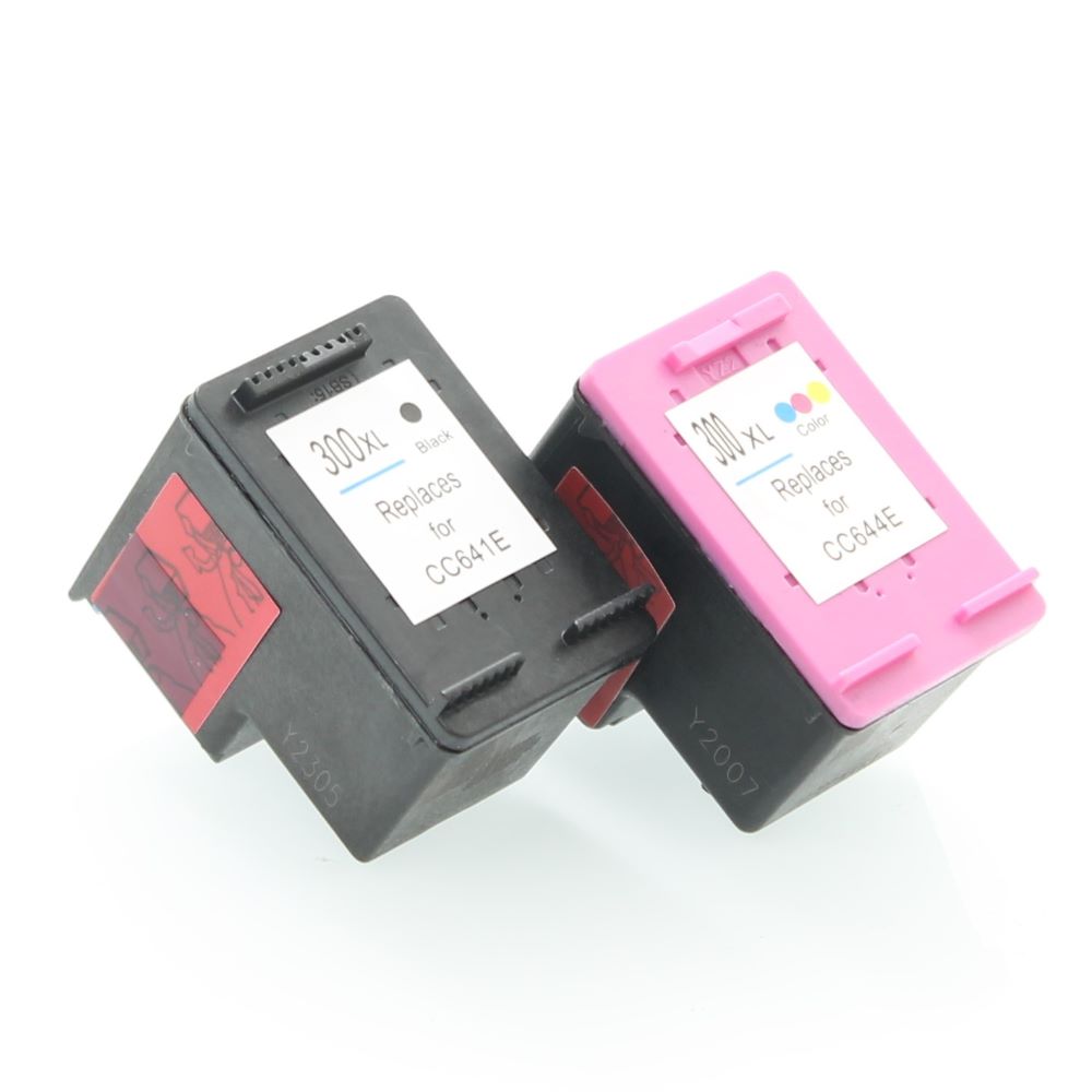 ⬛🟦🟥🟨Compatible HP300XL kit 2 cartouches BK + C ( Remplace HP300 / 300XL )
