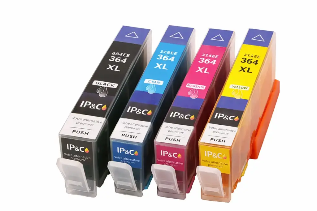  ⬛🟦🟥🟨Kit 4 encres compatibles HP 364XL – Noir + Cyan + Magenta + Jaune - ELIOS
