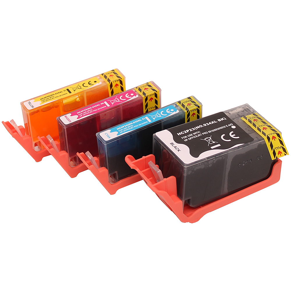 ⬛🟦🟥🟨Compatible 934XL + 935XL kit 4 encres ( Remplace HP934-935 / 934-935XL )