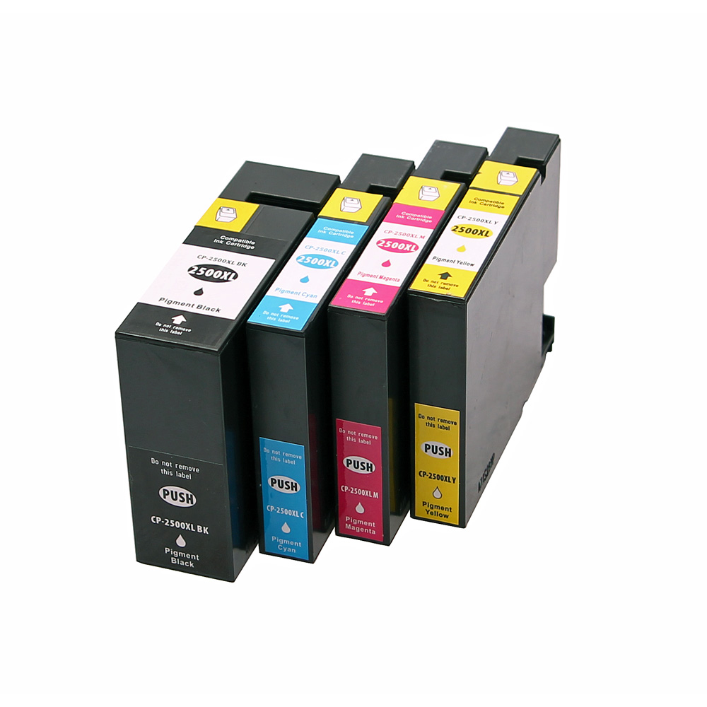 ⬛🟦🟥🟨 Compatible PGI2500XL BK C M Y kit 4 cartouches ( Remplace Canon PGI2500 BK, C, M, Y PGI2500XL BK, C M, Y )
