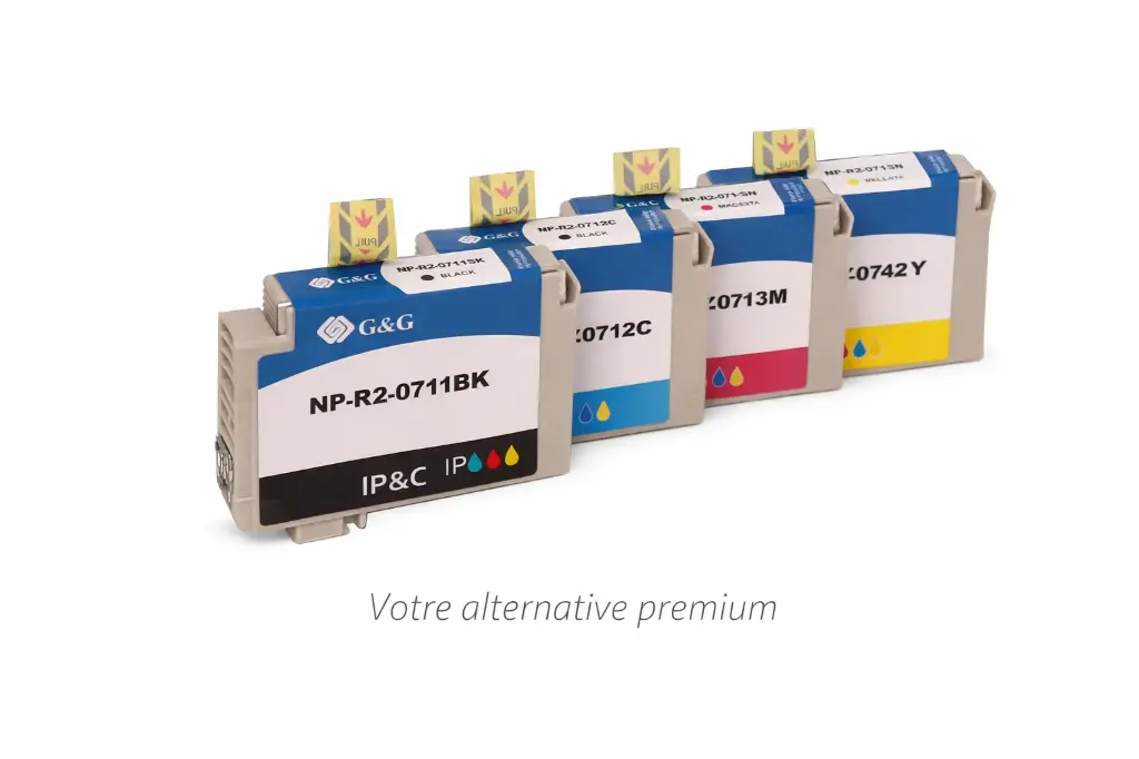 ⬛🟦🟥🟨Kit 4 encres compatibles ELIOS T0715 – BK / C / M / Y