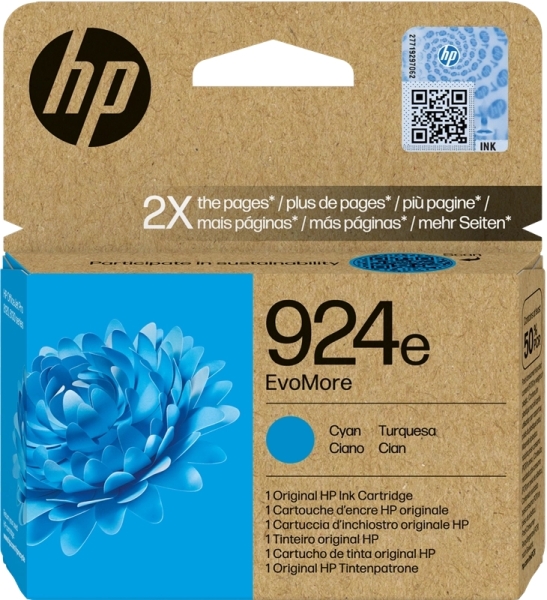 HP 924E Cyan Haute capacité  - 800 pages