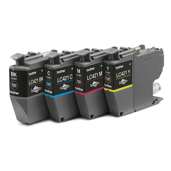 Brother LC421 Kit 4 encres ( Remplace Brother LC 421 / LC 421XL )