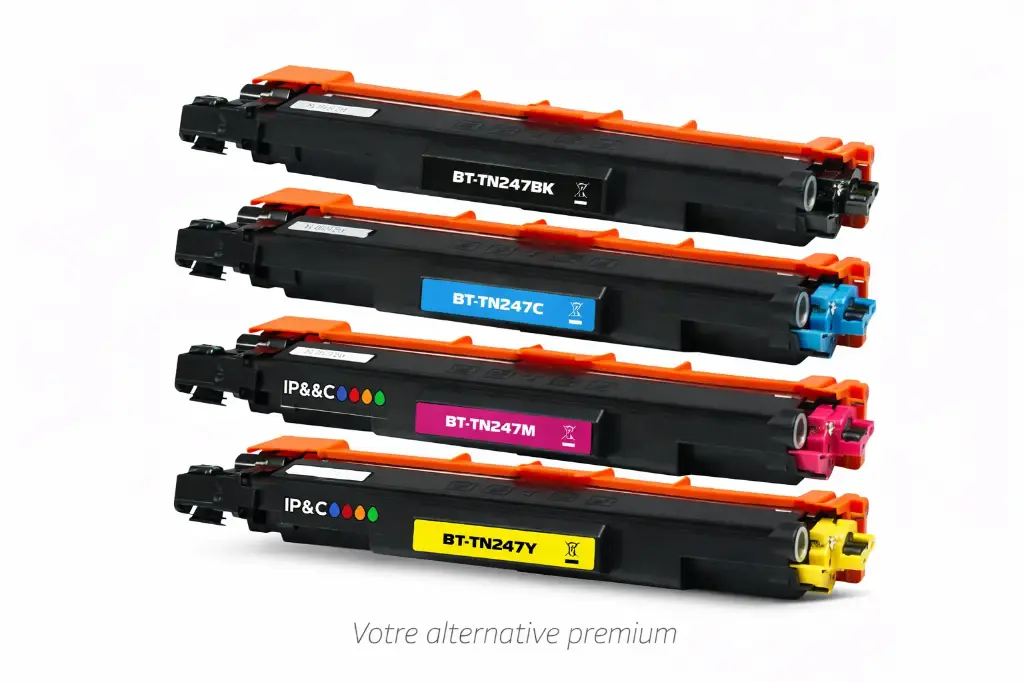 Kit 4 toners compatibles Brother TN247 – Haute capacité - ELIOS