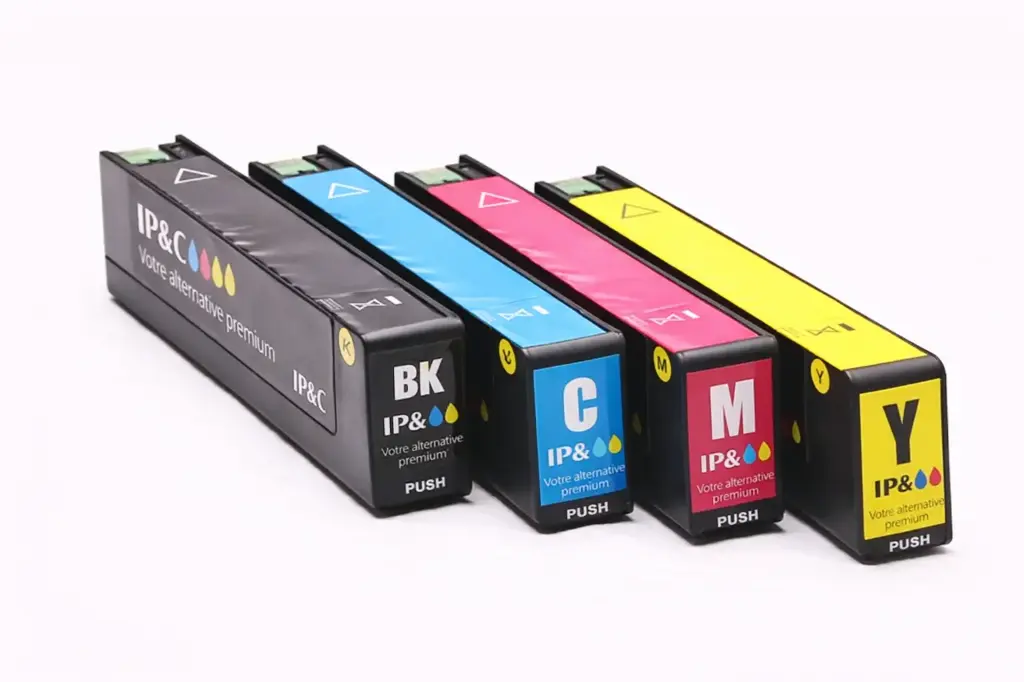 ⬛🟦🟥🟨Kit 4 encres compatibles HP 913A – Noir + Cyan + Magenta + Jaune