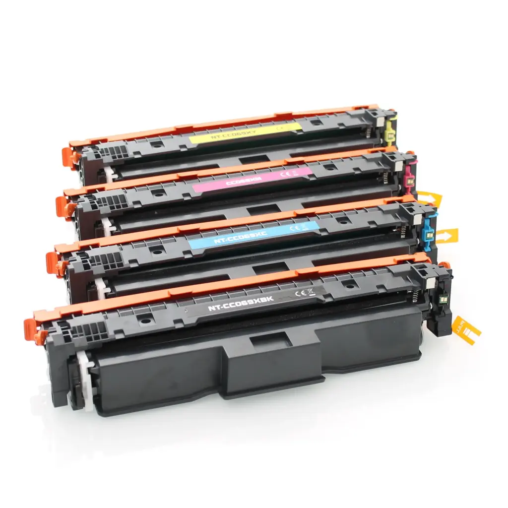 Compatible 069H kit de 4 toners ( BK : 7.600 pages - Couleurs 5.500 pages - Remplace Canon 069 - Canon 069H