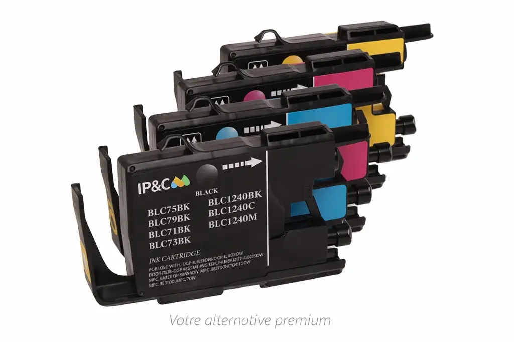 ⬛🟦🟥🟨Kit 4 encres compatibles Brother LC‑1240