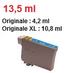 ELIOS 34XL Cyan - 14ml ( Remplace Epson 34 - 4,2ml / 34XL - 10,8ml ) 