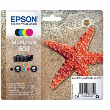 Epson 603 Kit 4 encres ( BK : 3,4ml / Couleurs : 2,4 ml )