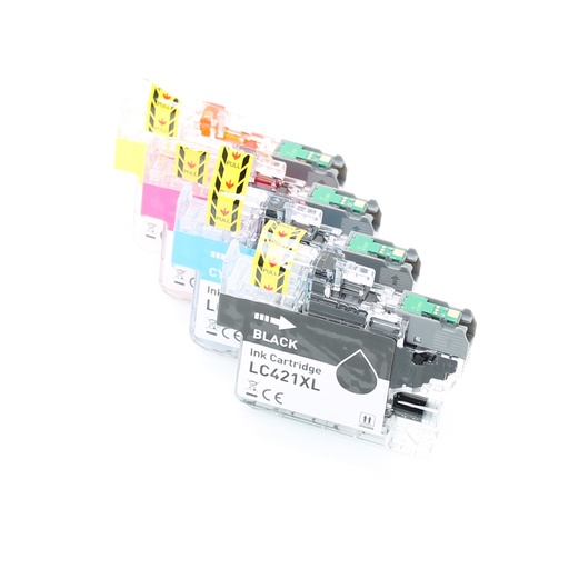 [LC421] Compatible LC421XL Kit 4 encres ( Remplace Brother LC 421 / LC 421XL )