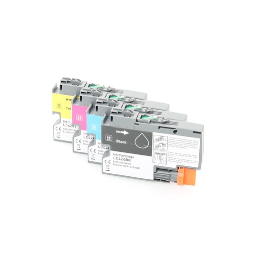 ⬛🟦🟥🟨Compatible LC424 kit 4 encres ( Remplace Brother LC424 )