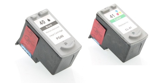 ⬛🟦🟥🟨Compatible PG40 CL41 kit 2 encres ( remplace Canon PG37, CL38, PG40, CL41, PG50, CL51 )