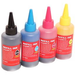 Elios ECOTANK T664X ( Remplace Epson T6641, T6642, T6643, T6644 ) - 4x100 ML