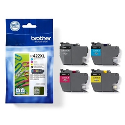 Brother LC422XL Kit 4 encres ( Remplace Brother LC 422 / LC 422XL )