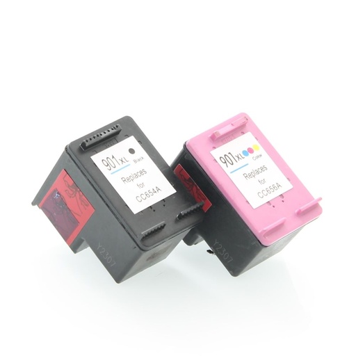 ELIOS 901XL BK + 901 XL couleur ( Remplace HP901/ HP 901XL )