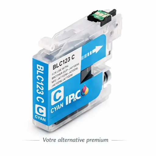 🟦Cartouche compatible Brother LC123 Cyan – ELIOS