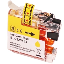 [BI-LC225XLYL] ELIOS LC225XL Yellow - 15,6ml ( Remplace Brother LC225XL - 11,8 ml )