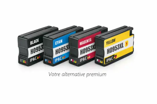 [ELIOS Comp 953 XL kit 4] ⬛🟦🟥🟨Pack compatible HP 953XL – ELIOS